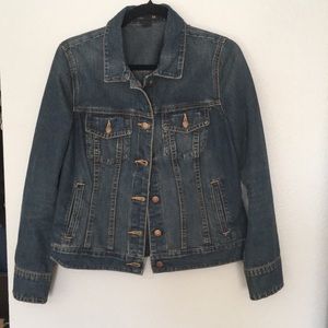 J.Crew denim jacket Sz M VGUC. Dark wash.